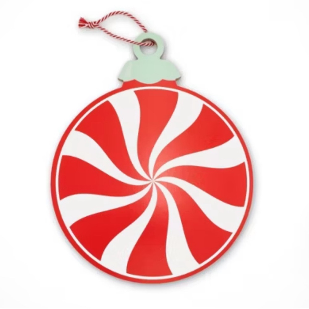 New! Target Bullseye Playground Red & White Peppermint Candy Sign
